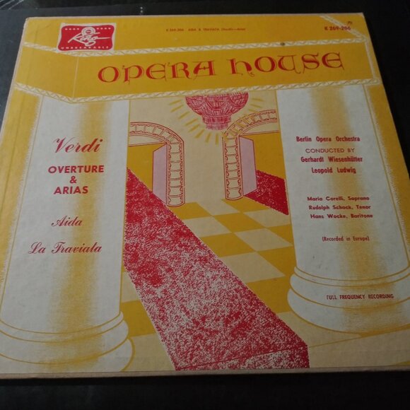 Giuseppe Verdi – Overture & Arias VG+ Original 180g DG...